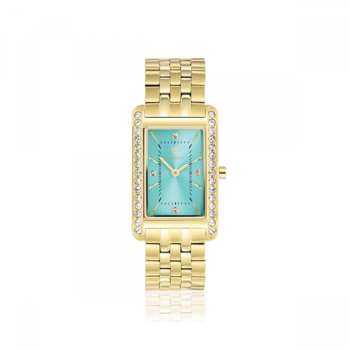 MARTINA WATCH GOLD i gruppen Tilbehør / Ure hos SCANDINAVIAN JEWELRY DESIGN (SJ-W2405-CZ-YG)