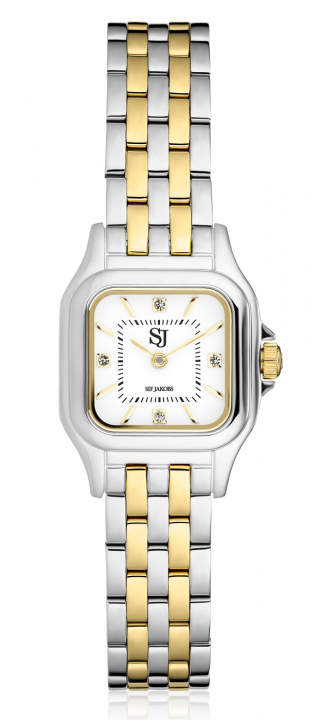 FIORELLA WATCH SILVER/GOLD i gruppen Tilbehør / Ure hos SCANDINAVIAN JEWELRY DESIGN (SJ-W2740-YG2)
