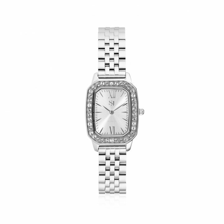 LUCIANA WATCH SILVER i gruppen Tilbehør / Ure hos SCANDINAVIAN JEWELRY DESIGN (SJ-W2741-CZ)
