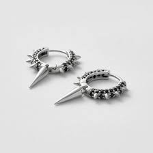  i gruppen Øreringe / Sølvøreringe hos SCANDINAVIAN JEWELRY DESIGN (SW-MSH-S-BL)