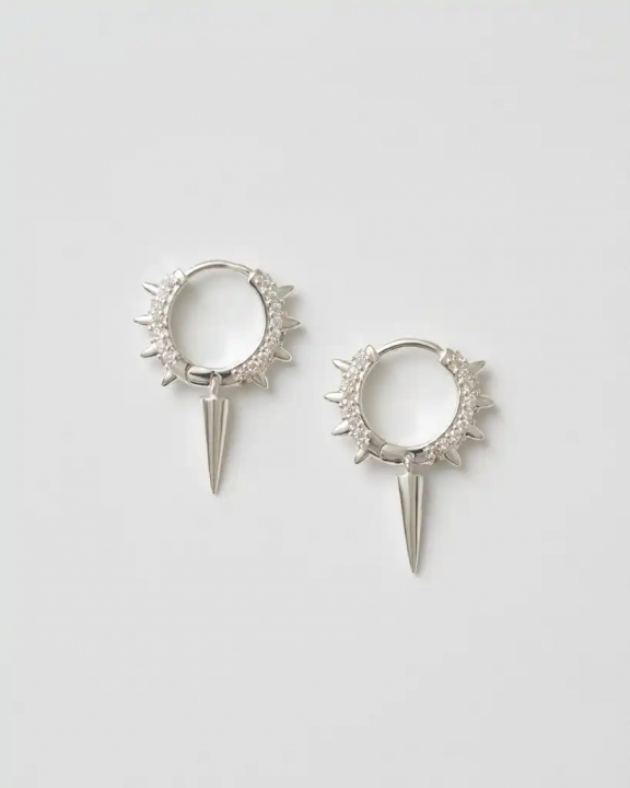  i gruppen Øreringe / Sølvøreringe hos SCANDINAVIAN JEWELRY DESIGN (SW-MSH-S-V)