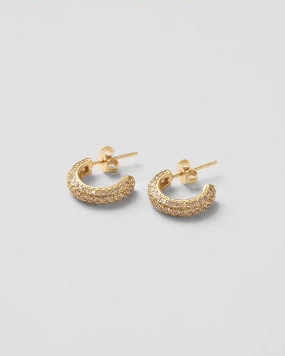  i gruppen Øreringe / Guldøreringe hos SCANDINAVIAN JEWELRY DESIGN (SW-OHM-G-V)
