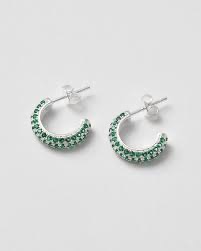  i gruppen Øreringe / Sølvøreringe hos SCANDINAVIAN JEWELRY DESIGN (SW-OHM-S-GR)