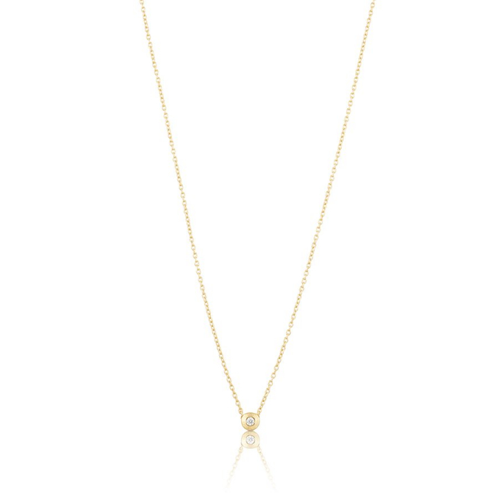 Älskad mini Necklace Gold i gruppen Halskæde / Guldhalskæde hos SCANDINAVIAN JEWELRY DESIGN (gp15)