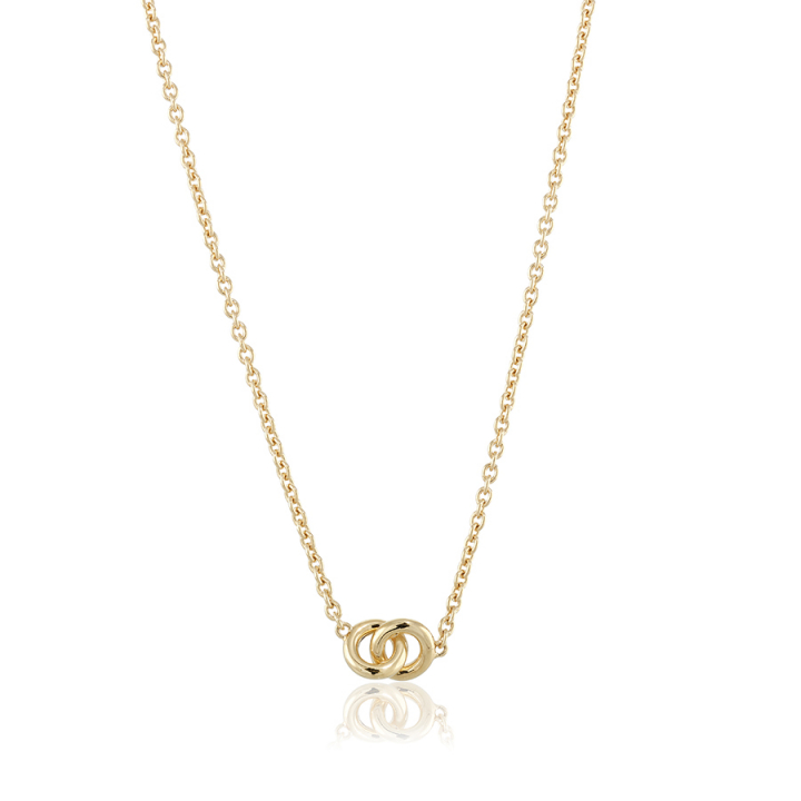The knot mini Necklace Gold i gruppen Halskæde / Guldhalskæde hos SCANDINAVIAN JEWELRY DESIGN (gp39)