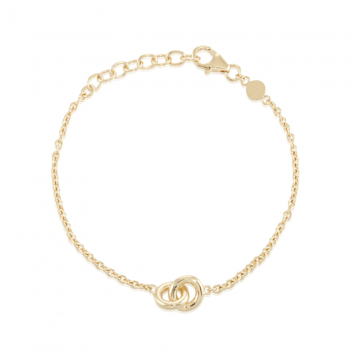 The knot mini Bracelet Gold i gruppen Armbånd / Guldarmbånd hos SCANDINAVIAN JEWELRY DESIGN (gp40)