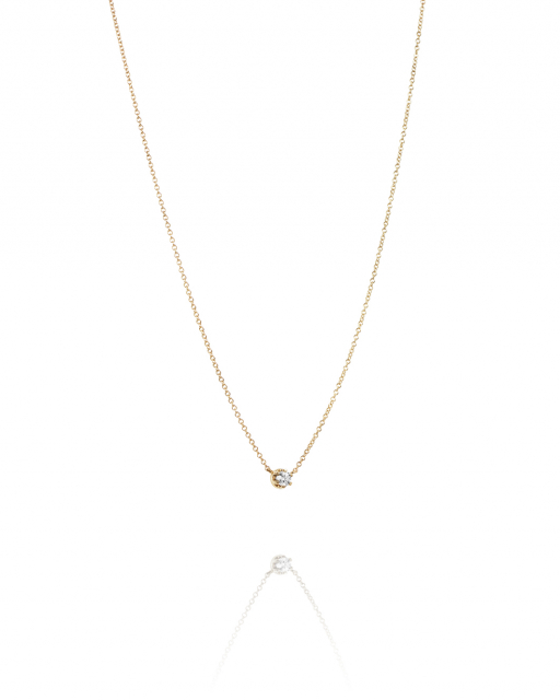 Crown & Stars Halskæde 0.30ct Guld
