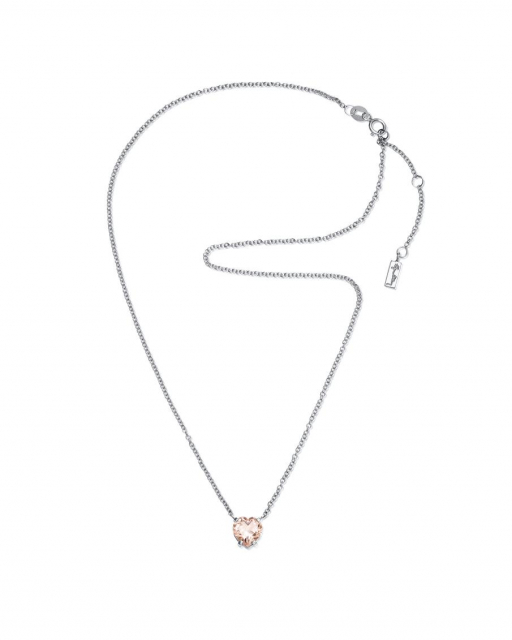 Lovely Heart Necklace Hvidguld