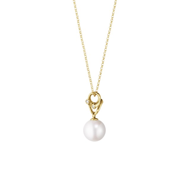 MAGIC Vedhæng Guld PEARL Diamant 0.04 CT