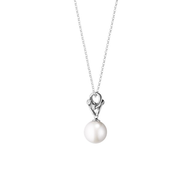MAGIC Vedhæng Hvidguld PEARL Diamant 0.04 CT