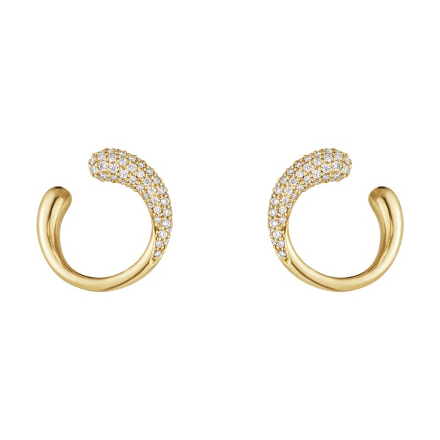 MERCY Ørering Guld Diamant PAVE 0.38 CT