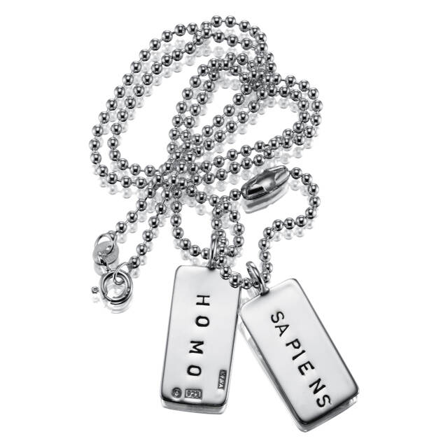 Homo Sapiens Tags Vedhæng Sølv