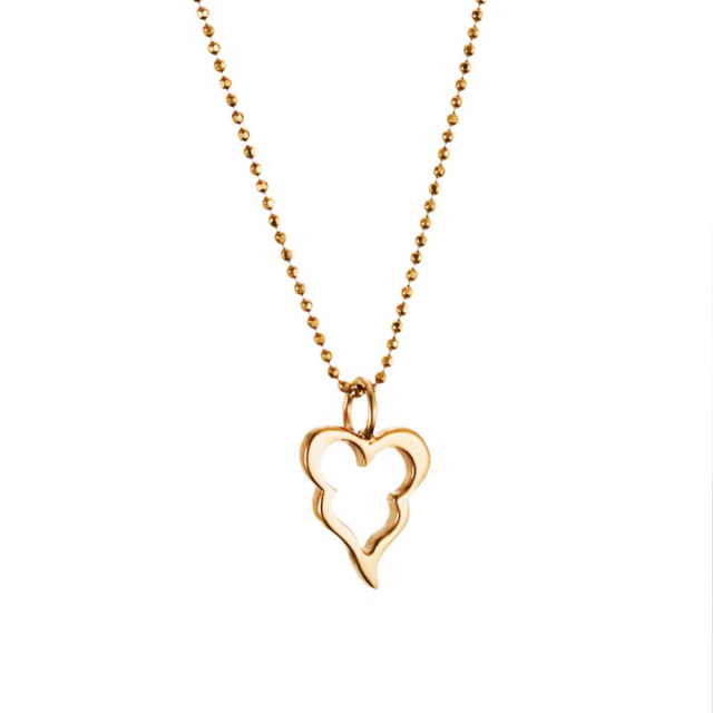 Little Crazy Heart Vedhæng Guld
