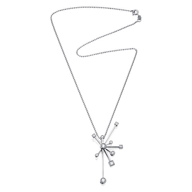 Kaboom & Stars Vedhæng Hvidguld