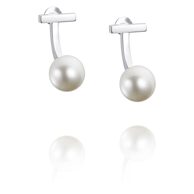 60's Pearl Ørering Sølv