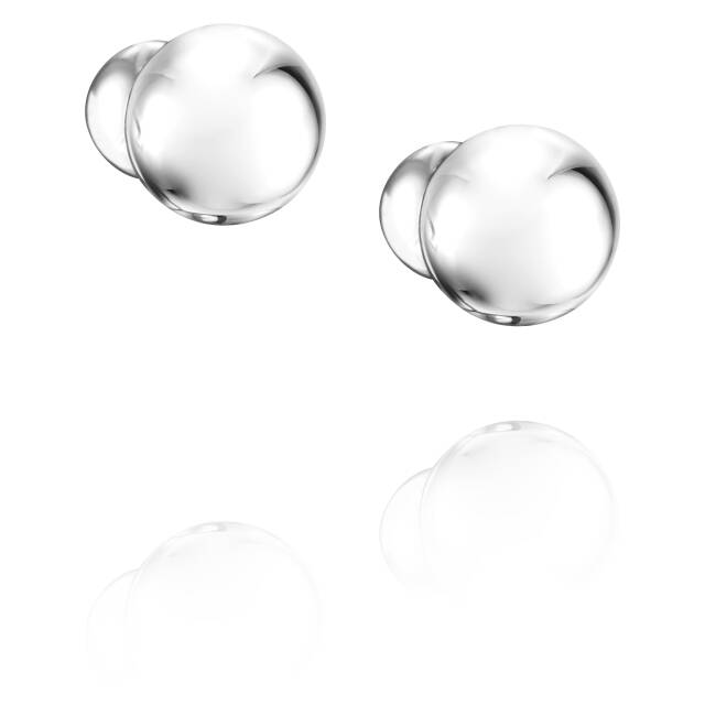 Balls Double Ørering Sølv