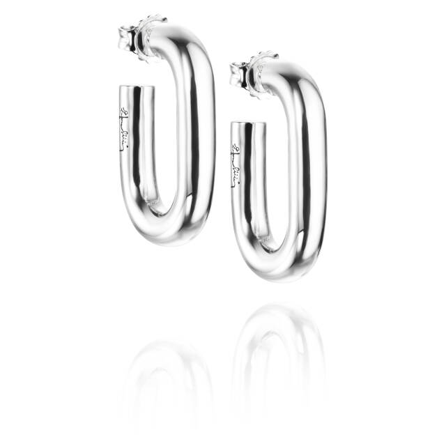 Chunky Hoops Ørering Sølv