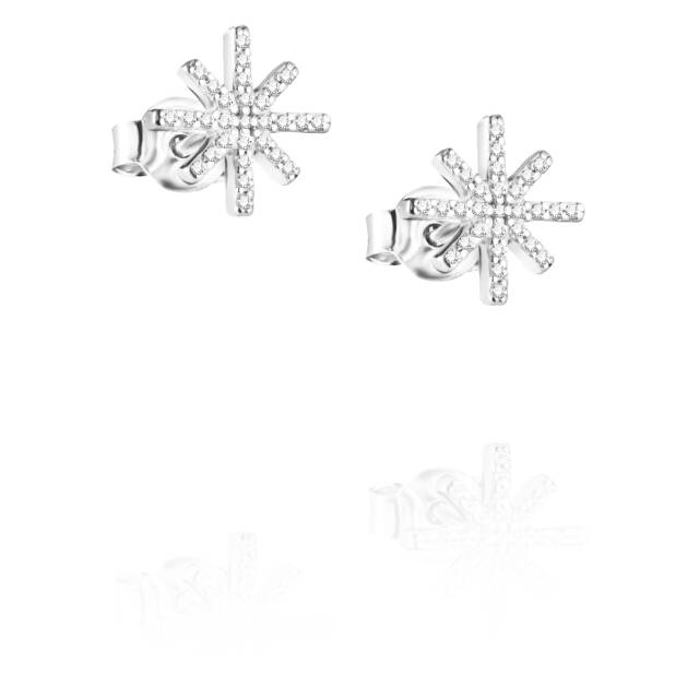 Beam & Stars Ørering Sølv