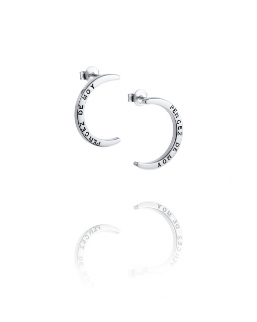 Pencez Moon Ørering Sølv