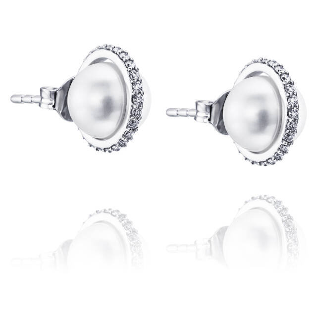 Day Pearl & Stars Ørering Hvidguld
