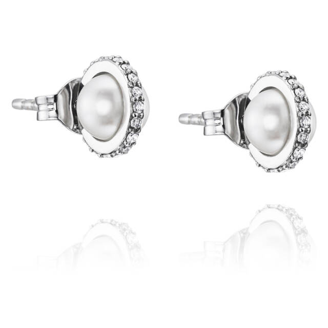 Little Day Pearl & Stars Ørering Hvidguld