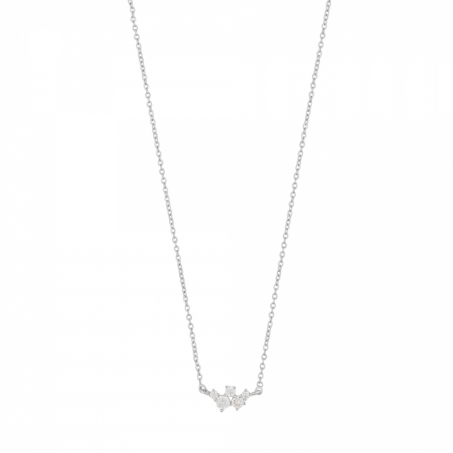 Copenhagen small chain neck 42 Sølv/clear-42cm