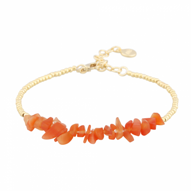 Capri brace gold orange