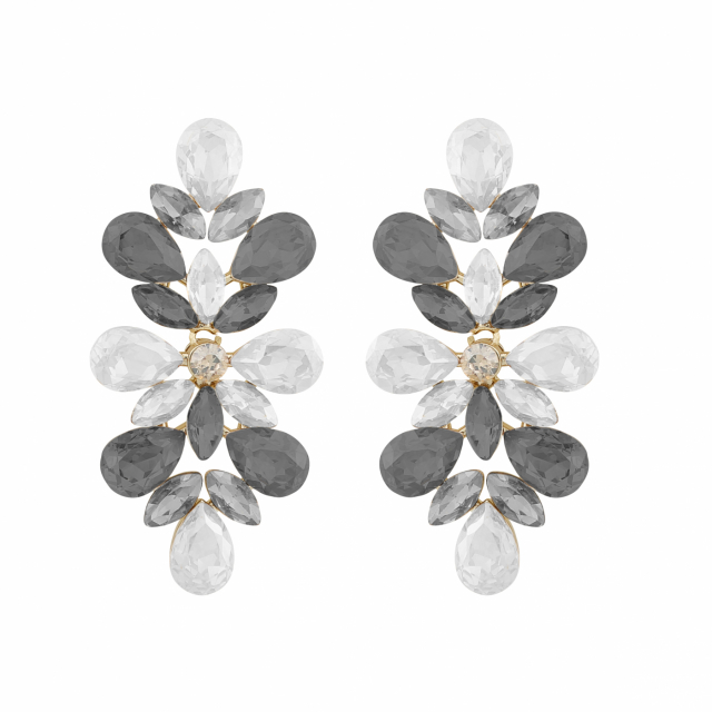 Swift big pendant ear gold mix grey