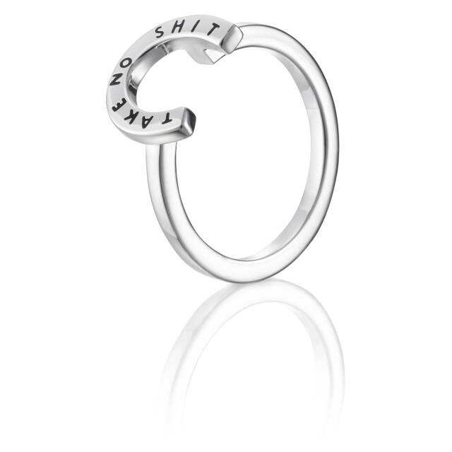 Little Take No Shit Ring Sølv