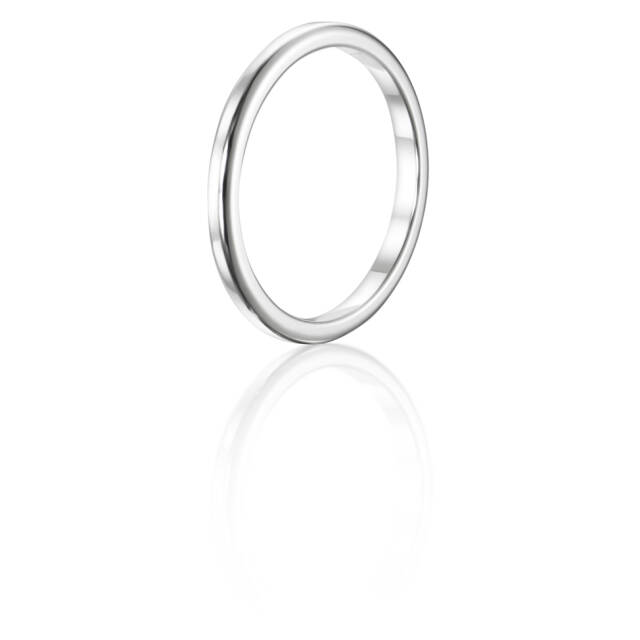 1.01 Days - Two Plain Ring Sølv