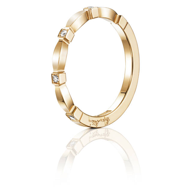 Forget Me Not Thin Ring Guld
