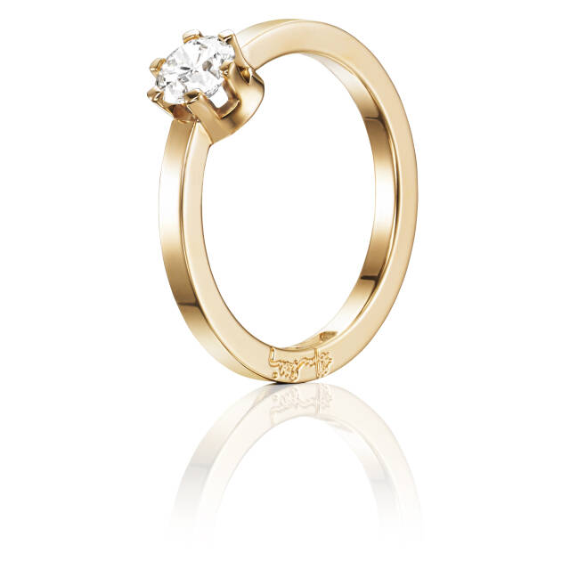 Crown Wedding 0.50 ct diamant Ring Guld