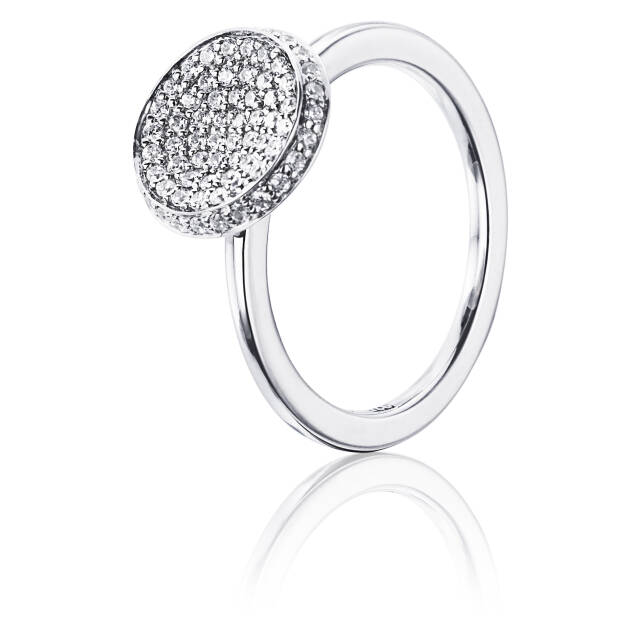 Love Bowl Ring Hvidguld