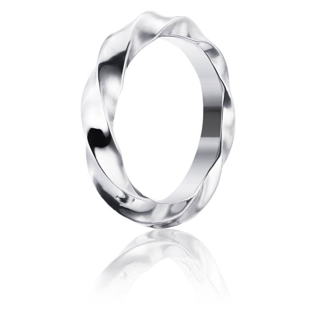 Viking Wide Ring Hvidguld