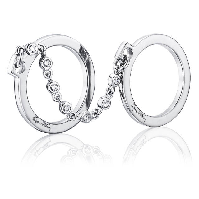 Passion Cuffs & Stars Ring Hvidguld