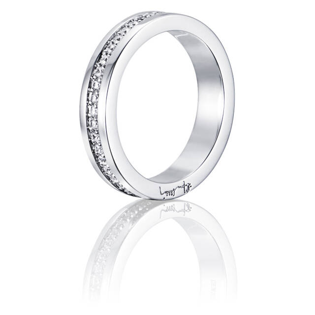 4½ & Stars Ring Hvidguld