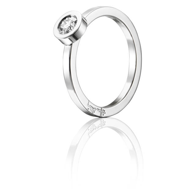 The Wedding Thin 0.30 ct diamant Ring Hvidguld