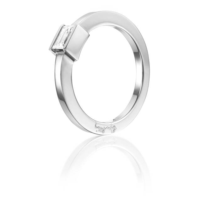 Deco Wedding Ring Hvidguld