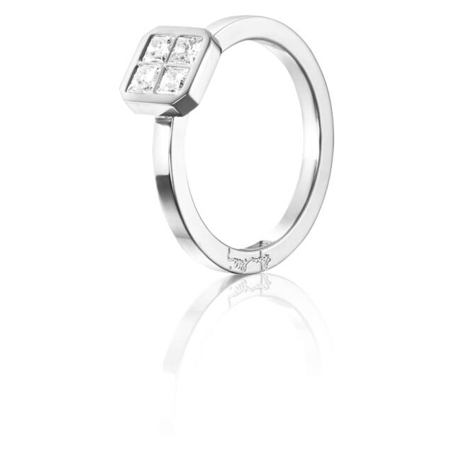 4 Love 0.40 ct diamant Ring Hvidguld