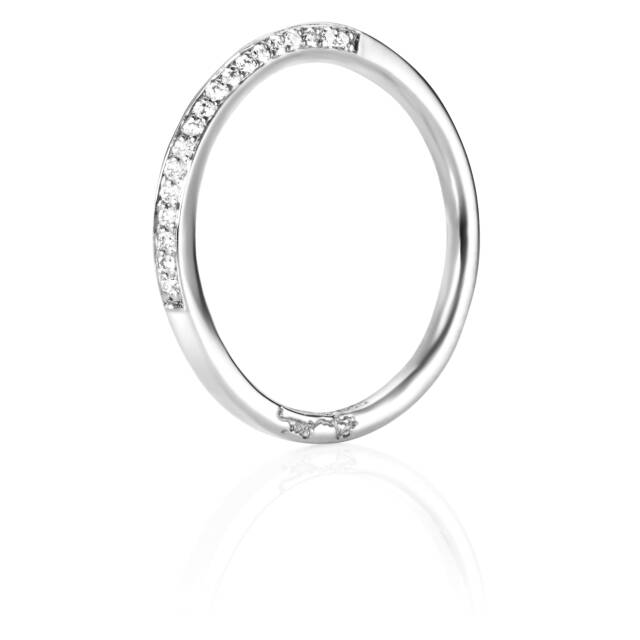 Sparkling Way Ring Hvidguld