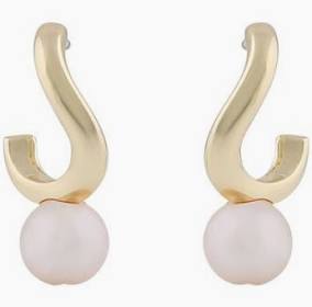 Julie small ear Gold white