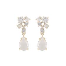 River small pendant Øreringe Guld