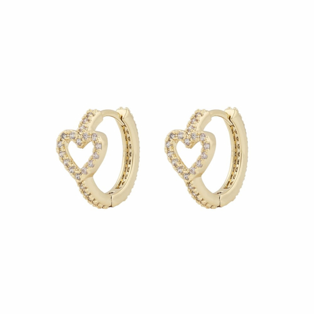 Nisi heart ring Earring Gold