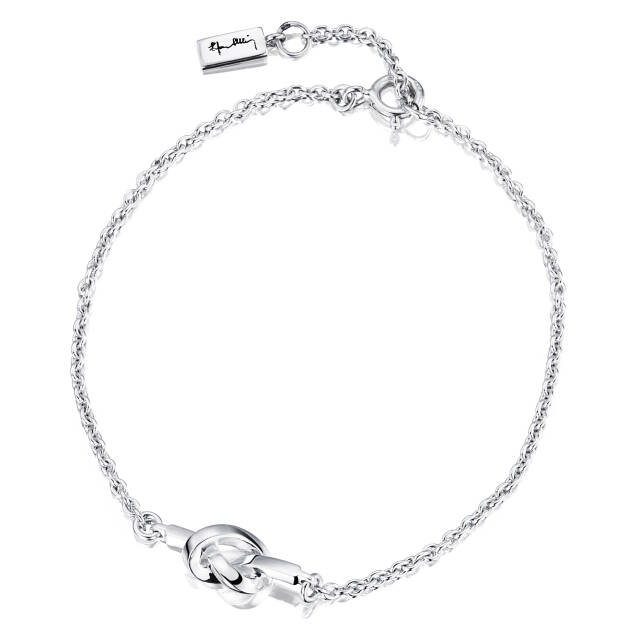 Love Knot Armbånd Sølv 17-19 cm