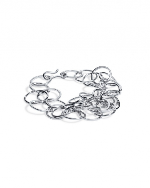 Messy rings Bracelet Silver