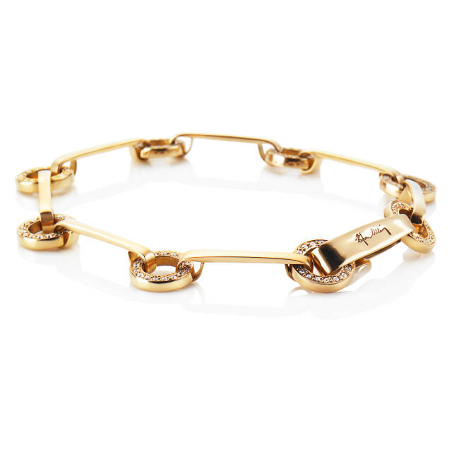 Ring Chain & Stars Armbånd Guld