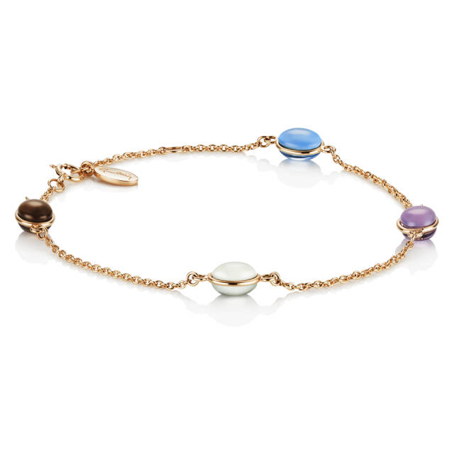 Love Beads Flow Armbånd Guld 17-19 cm