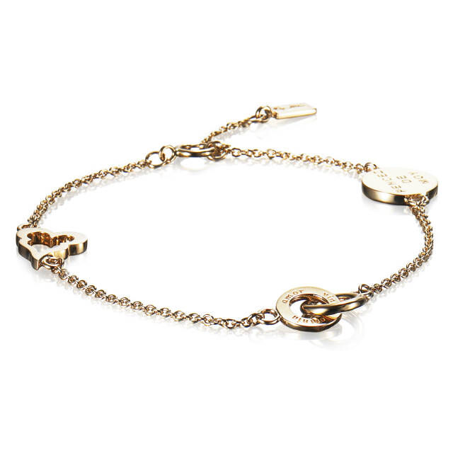 Mini Love Armbånd Guld 15-19 cm