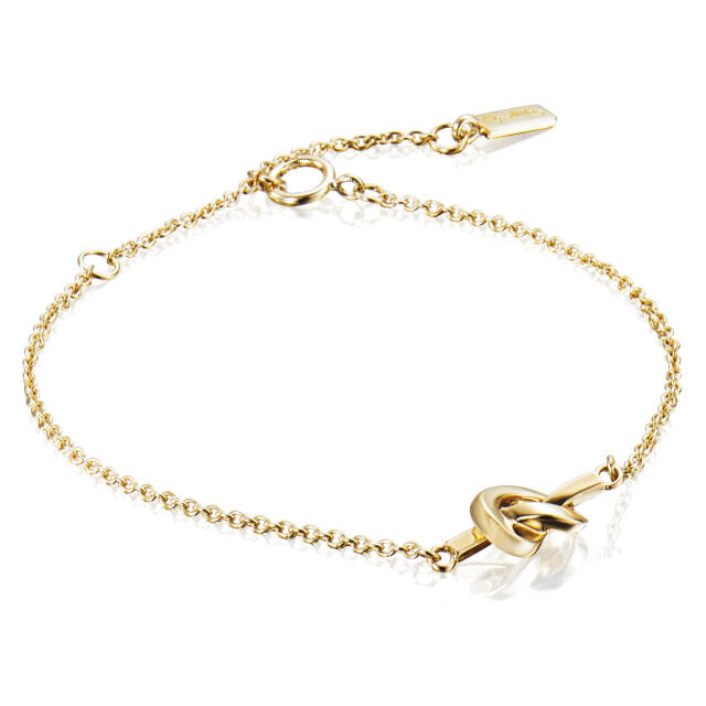 Love Knot Armbånd Guld 15-19 cm