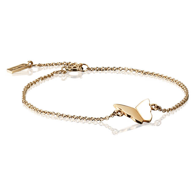 Little Miss Butterfly Armbånd Guld 15-19 cm